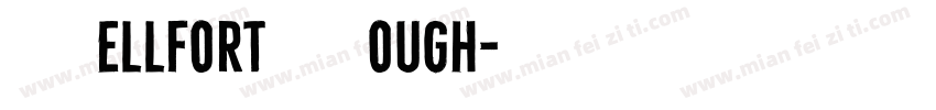 Bellfort Rough字体转换
